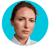 Julie (on blue circle)